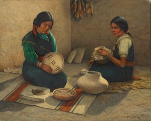 Hopi-Töpfermaler von Carl Moon