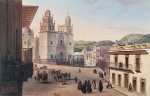 Plaza Mayor de Guanajuato von Carl Nebel