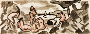 Gruppe weiblicher Akte von Carl Newman