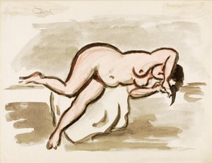 Liegender weiblicher Akt von Carl Newman