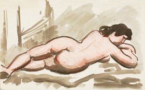 Liegender weiblicher Akt von Carl Newman