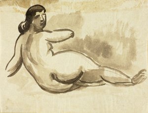 Liegender weiblicher Akt von Carl Newman