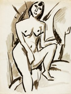 Stehender weiblicher Akt