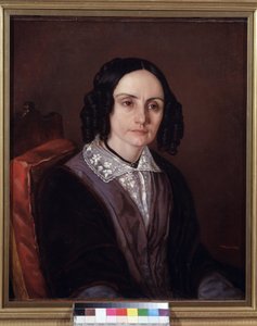 Porträt der Gräfin Maria N. Volkonskaya (1805-1863). Ehefrau des Prinzen Serge Volkonvski (1788-1865), der am Dekabristenaufstand von 1825 teilnahm. Er wurde dafür ins Exil verbannt. von Carl Peter Mazer