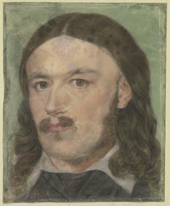 Bildnis des Kupferstechers Carl Barth in altdeutscher Tracht von Carl Philipp Fohr