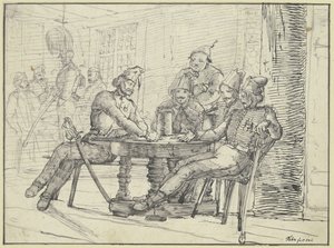 Russische Soldaten in einer Schenke von Carl Philipp Fohr