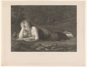 Lesende Maria Magdalena von Carl Rahl
