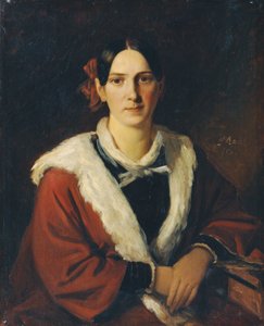 Luise von Schwind, die Gattin des Malers Moritz von Schwind von Carl Rahl