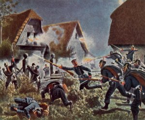 Nachtgefecht bei Podol, 26. Juni 1866 von Carl Rochling