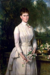 Porträt der Großherzogin Elizaveta Fyodorovna, 1864-1918, 1885 von Carl Rudolph Sohn