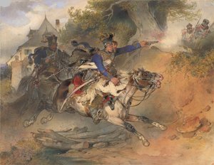 Der plündernde Husar, 1840