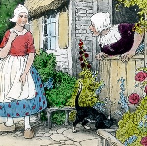 Brüder Grimm - Märchen - Frau Holle, um 1910 von Carl Simon