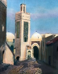 Nordmarokko, Tetouan, Minarett der Sidi Saidi Moschee, Bilddatum: ca. 1910