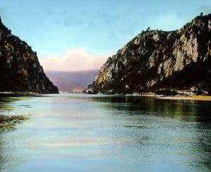 Rumänien, die Eisernen Tore, eine Schlucht am Donaufluss, Bilddatum: ca. 1920 von Carl Simon