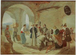Beim Zoll von Carl Spitzweg