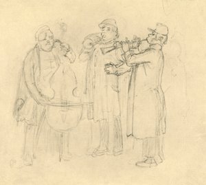 Bettelmusikanten, Mitte bis Ende des 19. Jahrhunderts, um 1924 von Carl Spitzweg