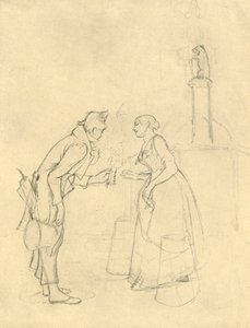 Der schüchterne Freier, Mitte - spätes 19. Jahrhundert, um 1924