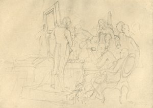 Die Kunstauktion, Mitte bis Ende des 19. Jahrhunderts, ca. 1924