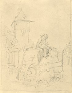 Die Schildwache, Mitte-Ende 19. Jahrhundert, um 1924 von Carl Spitzweg