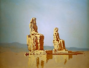 Die Memnon-Kolosse in Ägypten