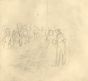 Institutsspaziergang, Mitte bis Ende 19. Jahrhundert, ca. 1924