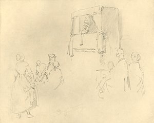 Kasperltheater I von Carl Spitzweg