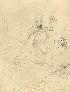 Schwierige Passage, Mitte-Ende des 19. Jahrhunderts, um 1924 von Carl Spitzweg