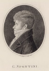 Porträt des Dirigenten und Komponisten Gaspare Spontini 1774-1851, 1813