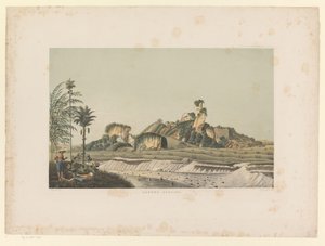 Gezicht op de Gampingberg (Atlas tot het werk Java) von Carl Wilhelm Mieling (possibly)