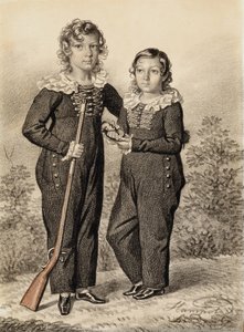 Porträt von Alexander und Alexei Dondukov-Korsakov