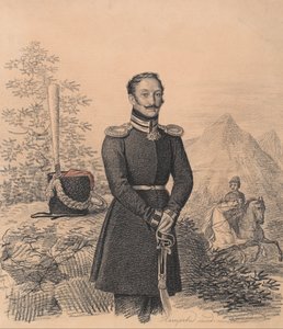 Porträt von Fjodor Alexandrowitsch Bekowitsch-Tscherkasski 1791-1833, 1822 von Carl von Hampeln