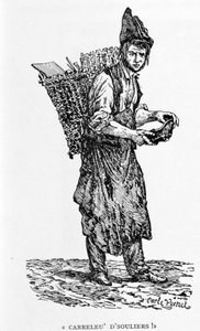 Ein Schuster, Gravur von Carle Vernet