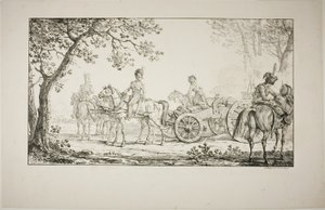 Gezogene Artillerie von Carle Vernet