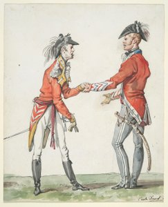 Treffen englischer Offiziere von Carle Vernet