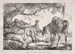 Der schlafende Soldat von Carle Vernet