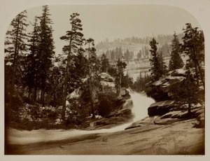 Wasserfall, Nevada Falls, Yosemite, Kalifornien von Carleton E. Watkins