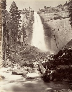 Nevada Fall, 700 Fuß, Yosemite, ca. 1872, gedruckt ca. 1876
