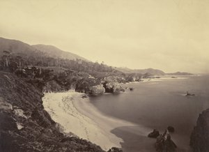Pazifikküstenansicht / Gibson Beach, Pt. Lobos, Monterey-Küste von Carleton Watkins