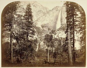 Yo Semite Wasserfälle (vom Upper House) 2477 ft. von Carleton Watkins