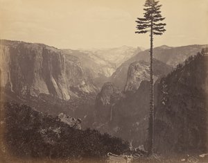 Yosemite-Tal aus der besten allgemeinen Sicht von Carleton Watkins