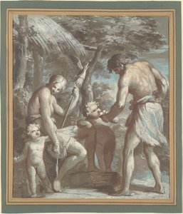Adam und Eva mit Kain und Abel von Carlo Alberto Baratta