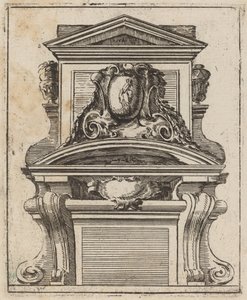 Architektonisches Motiv mit einer Figur