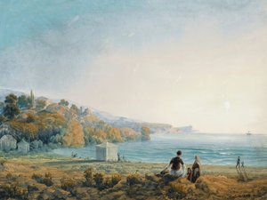Ansicht von Miskhor auf der Krim, 1841-1842. von Carlo Bossoli