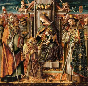 Die Übergabe der Schlüssel von Carlo Crivelli