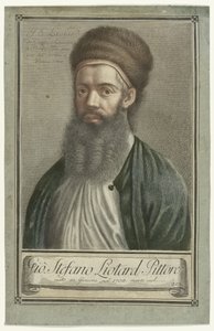 Porträt des Malers Jean-Etienne Liotard in türkischer Tracht mit Bart und Pelzmütze von Carlo Gregori (possibly)