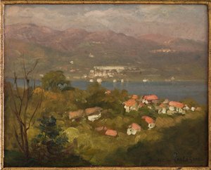 Landschaft in der Lombardei, September 1921 von Carlo Grossi