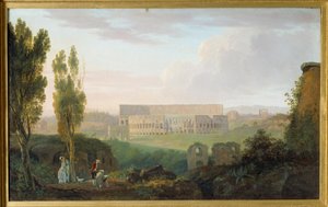 Das Kolosseum vom Palatin aus gesehen von Carlo Labruzzi