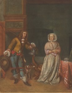 Jäger besucht eine Dame, 1783-1786 von Carlo Lasinio
