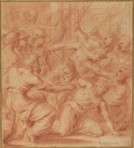 David bietet König Saul den Kopf von Goliath an von Carlo Maratta