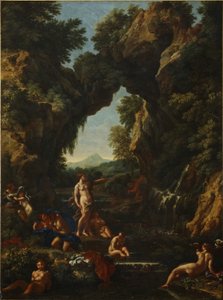 Landschaft mit Diana und Actaeon, ca. 1657